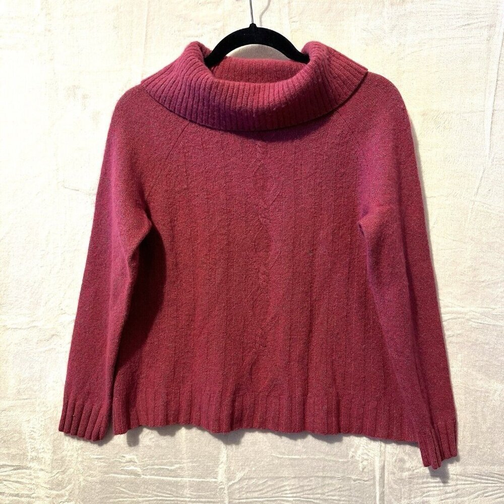 Talbots Pink Cowl Neck Sweater